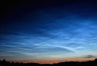 Image of Noctilucent clouds from NASA